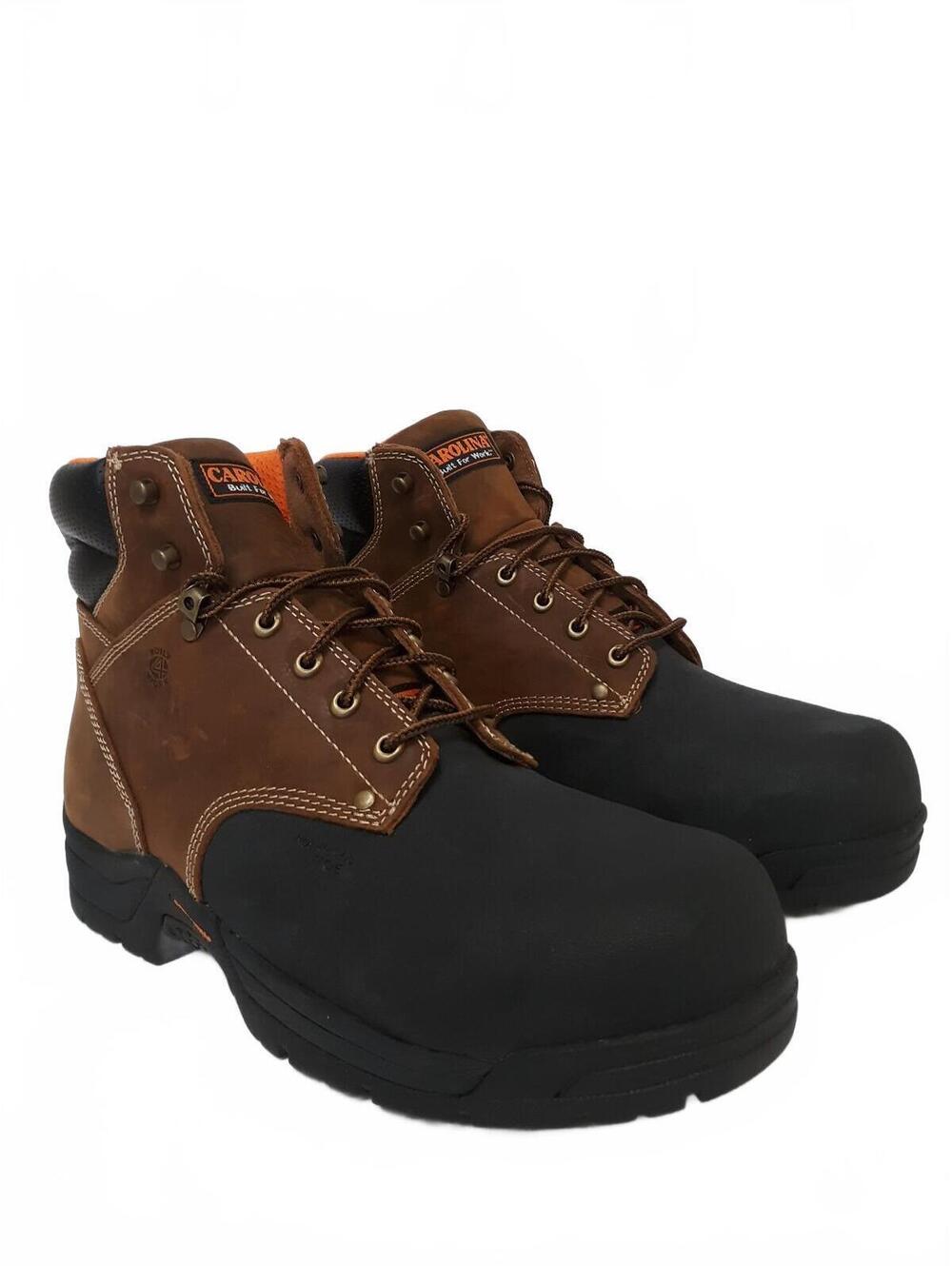 Carolina Men's CA5582 6" Composite Toe Internal Metguard Work Boot Brown 13D